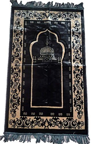 Shaheen Pakistani Islam Prayer Rug - Muslim Prayer Carpet - Light Blue