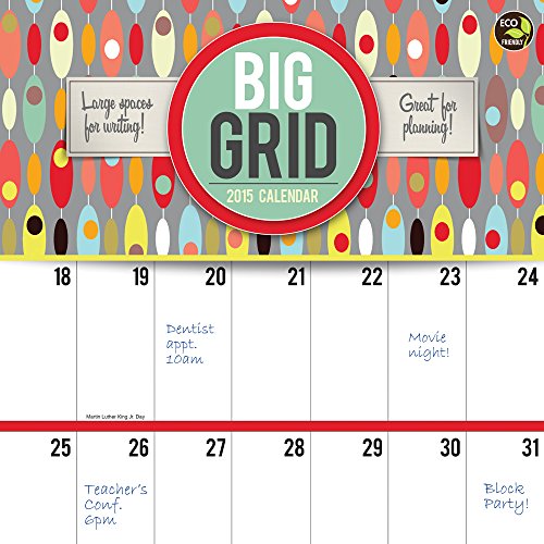 2015 Big Grid: Design Wall Calendar