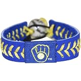 MLB Milwaukee Brewers Team Color Baseball Bracelet