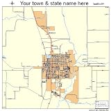 Street & Road Map of Fort Meade, Florida FL - Printed poster size wall atlas of your home town