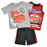 Disney Pixar Cars Infant Boys Lightning McQueen Faster 3Pc Short Set