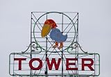 Jayhawk State Theatre sign is all that is left of the Jayhawk Theatre, Kansas - 16