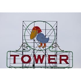 Jayhawk State Theatre sign is all that is left of the Jayhawk Theatre, Kansas - 16"x20" - Fine-Art Gicl??e Photographic Print by Carol M. Highsmith
