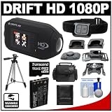 Drift Innovation HD 1080p Digital Video Action Camera Camcorder with 16GB Card + Battery + Case + Tripod + Cleaning Kit