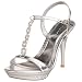 Pleaser Women's Monet-10 T-Strap Sandal,Silver Metalli PU,9 M US
