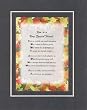 Touching and Heartfelt Poem for Special Friends - You're a Very Special Friend Poem on 11 x 14 inches Double Beveled Matting