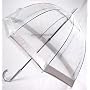 New Frame! Clear Dome Fulton Umbrella Silver
