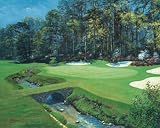 Bernard Willington - The 13TH At Augusta- Azalea, Size: 16 x 20 Canvas Finish