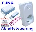 Funk-Abluftsteuerung 3600 W plus Lichtmodul wei&szlig;