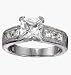 Avon Sterling Silver Princess Cut Square CZ Ring Size 10