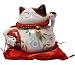 3 inch Money Cat Holding Daruma