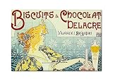 Delacre Biscuits and Chocolate Advertising Art Fridge Magnet