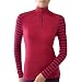 The only thing better than cozy, soft merino wool long underwear, is adorable merino long underwear. While you may wear the Smartwool Midweight Pattern Zip T-shirt for women as your next-to-skin base layer most of the time, you wont be able to resist shedding your outer layers in the lodge to show off a little inner flair. If the stripes are too wild, the heather dots will be right up your isle. Made from Smartwools, heaviest weight NTS merino wool fabric, this long underwear top will keep you warm, resist odors and wick moisture to keep you comfy during stop-and-go activities in cold weather. The 12-inch zipper at the neck is more versatile than a plain crew neck top since it gives you ventilation options if you get too warm on an ascent. With no shoulder seams on the Smartwool Women's Midweight Pattern Zip Top, carrying a pack into the backcountry on a winter hut trip is mighty nice.