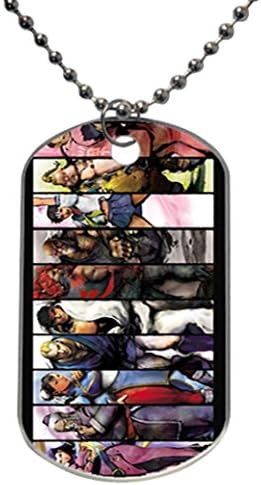 Street Fighter Image Custom Personalized Aluminum Dog Pet Tag,Comes with 30" inches beads chain
