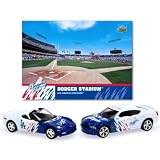 Deck Los Angeles Dodgers MLB Diecast Dodge Charger & Chevrolet Corvette w/ Team Card