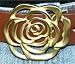 Golden Rose Belt Buckle