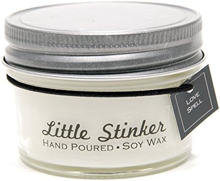 Love Spell Soy Candle by The Good Stink - Little Stinker - Organic Soy Wax Candle Hand-poured into 4oz Mason Jar - TGS-LOVESPELLLS