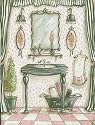 Art Poster Print - Fanciful Bathroom III - Artist: Kate Mcrostie - Poster Size: 8 X 10 inches