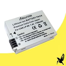 Halcyon 1700 mAH Lithium Ion Replacement Battery for Canon EOS Rebel T3i 18.0 MP Digital SLR Camera and Canon LP-E8