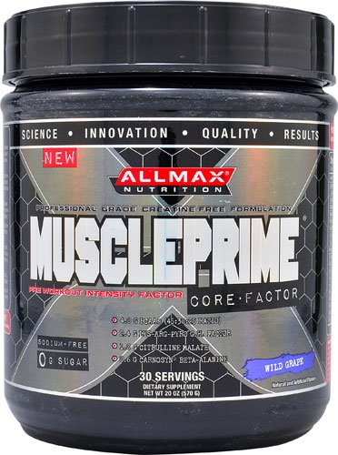 ALLMAX Nutrition Muscle Prime® Core-Factor Wild Grape, 30 Servings, 20 oz (570g)