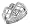 Sterling Silver 6-Piece Beaded Loop Design Puzzle Ring Band, 7/16 in. (11.5mm) wide, size 5