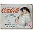Nostalgic Coca Cola Tin Sign : Through A Straw