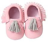 Nice Days（ナイス　ディズ）　ベビーファーストシューズ　可愛い靴　プレゼント お出かけ 出産お祝い (12, ピンク+グレー)