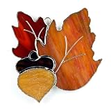SWITCHABLES STAINED GLASS NIGHT LIGHT COVER - OAK LEAVES - 97