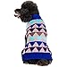 Blueberry Pet 2 Patterns Graphically Enhanced Pyramid Pattern Dog Sweater, Back Length 10