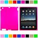 Premium Rubberized Protective Soft Silicone Skin Cover Case for Verizon Wireless New Apple iPad 2 (16GB, 32GB 64GB) 2nd Generation and AT&T Apple iPad 2nd Generation iPad 2 Wireless Tablet (Many Colors Available), Hot Pink