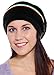Simplicity Winter Slouchy Knit Beanie Hat for Women or Men, Color Stripe_Black