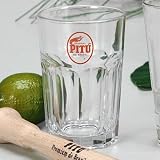 Original Pitu Caipirihnagläser im 2er Set mit Stössel
