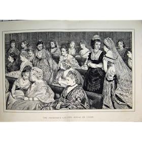 Seigneurs Beautiful Girls Antique de Chambre de Galerie de Pairesses