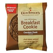 Erin Bakers Breakfast Cookie Chocolate Chunk Vegan 3-Ounce Individually Wrapped Cookies Pack of 12