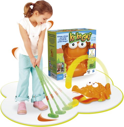 Imagen 2 de Hasbro 05296100 KroKo Golf - Juego de minigolf [importado de Alemania]