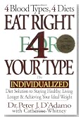 Eat Right 4 Your Type: The Individualized Diet Solution to Staying Healthy, Living Longer & Achieving Your Ideal Weight