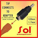 SOL COMPUTER Connector Tip for Notebook Laptop Auto DC Adapter Car Charger for APPLE
