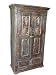 Antique Carved Rustic Armoire Chakra Motif Furniture 68x34