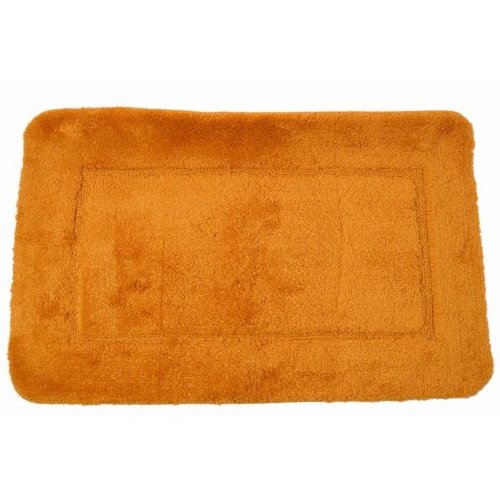 Orange Badematte mit Rechteckmuster