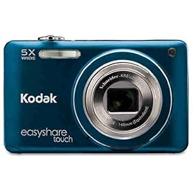 Kodak Easyshare Touch M5370 16 MP Digital Camera with 5x Optical Zoom, HD Video Capture and 3.0-Inch Capacitive Touchscreen LCD (Blue): Camera &amp; Photo