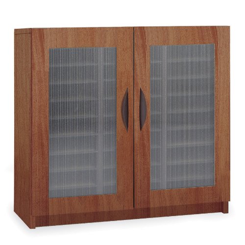 Safco Model 30-Compartment Literature Organizer with Doors, Cherry (9356) On Sale