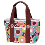 Sachi Fashion Insulated Lunch Bag, Circles