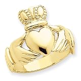 14k Men's Claddagh Ring