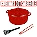 Cuisinart Chefs Classic Enameled Cast Iron CI650 - 25CR 5-Quart Round Covered Casserole (Cardinal Re