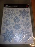 Christmas Snowflake Window Stickers with Glitter [Kitchen & Home]