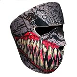 New Half Face Motorcycle Snowmobile Snowboard Ski Balaclava Face Mask Fang Black