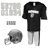 NFL Oakland Raiders Youth Black Deluxe Team Uniform Set (Small)