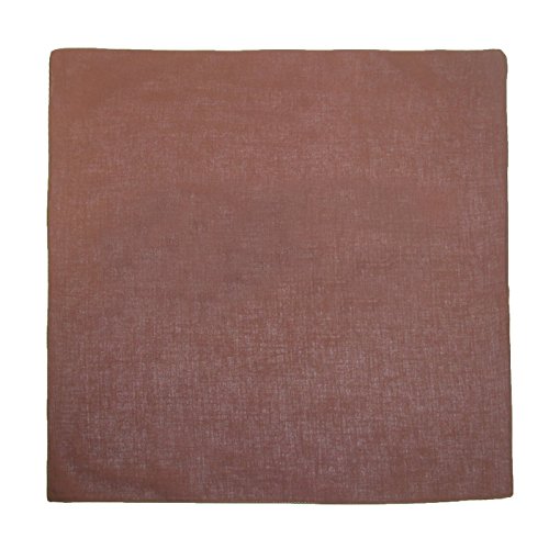 CTM Cotton Solid Color Bandanas, Cocoa Brown