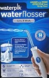 Waterpik Dental Water Jets Pressure Flosser (Ultra Version) w/ 6 Unique Tips - Effective Teeth Plaque Clean, Improved Gum Health