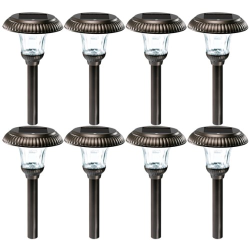 Westinghouse NE0208-78 Hemingway Super Bright Solar Light, Bronze, 8-Pack